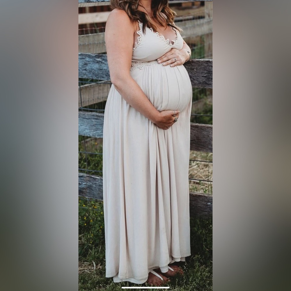 Boho Cream Maxi Dress